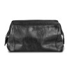 Pierre Cardin Leather Toiletry Bags Black